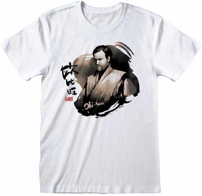 Star Wars - Obi Wan Painted (Unisex) T-Shirt White