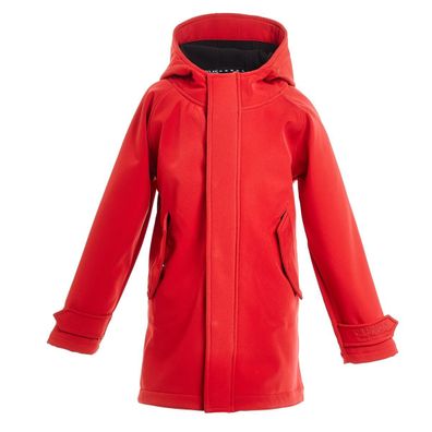 BMS Kinder Jacke / Mantel HafenCity Softshell Kids Coat Rot