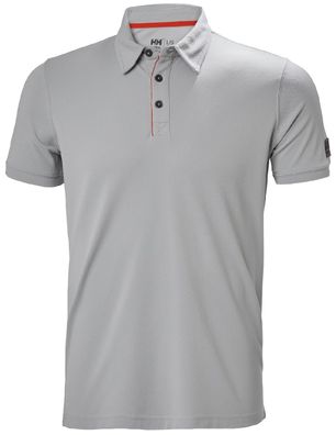 Helly Hansen T-Shirt Kensington Tech Polo Mid Grey