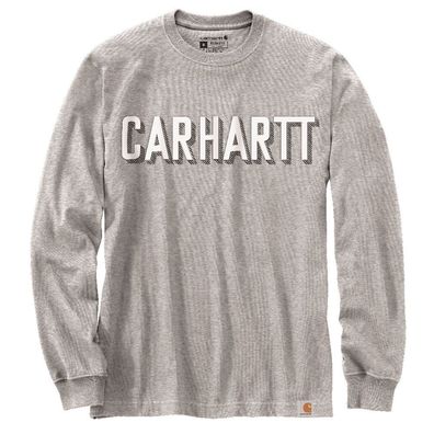 Carhartt Longsleeve Workwear Logo L/ S T-Shirt Heather Grey