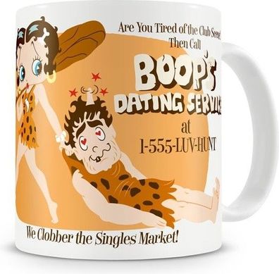 Betty Boop Dating Service Coffee Mug Kaffeebecher White