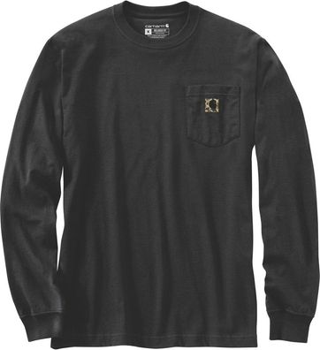 Carhartt Longsleeve Pocket Camo C Graphic L/ S T-Shirt Black
