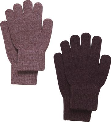 CeLaVi Kinder Handschuh Magic Glitter Gloves (2er Pack) Rose Brown
