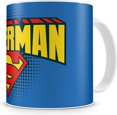 Superman Shield Coffee Mug Kaffeebecher White