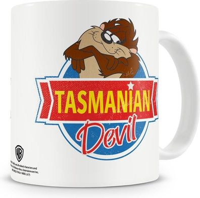 Looney Tunes Tasmanian Devil Coffee Mug Kaffeebecher White