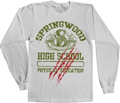 A Nightmare On Elm Street Springwood High School Longsleeve Tee White
