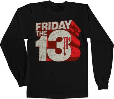 Friday The 13th Block Logo Longsleeve Tee Black