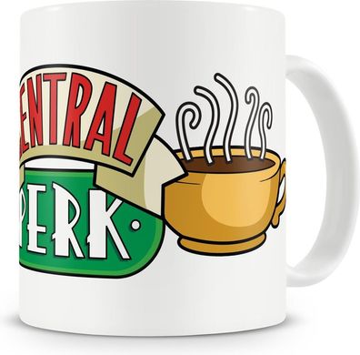 Friends Central Perk Coffee Mug Kaffeebecher White