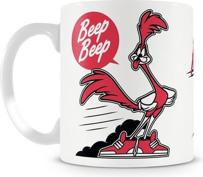 Looney Tunes Road Runner BEEP BEEP Coffee Mug Kaffeebecher White