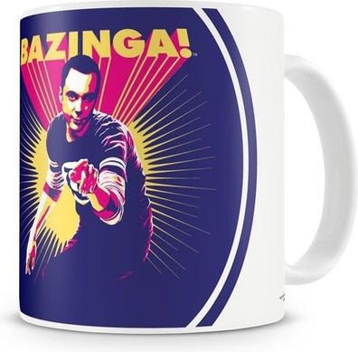 The Big Bang Theory Sheldon Says Bazinga! Coffee Mug Kaffeebecher White