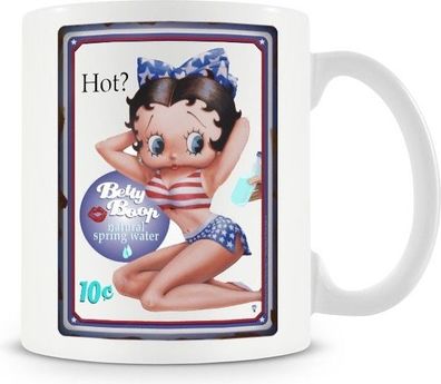 Betty Boop HOT Coffee Mug Kaffeebecher White