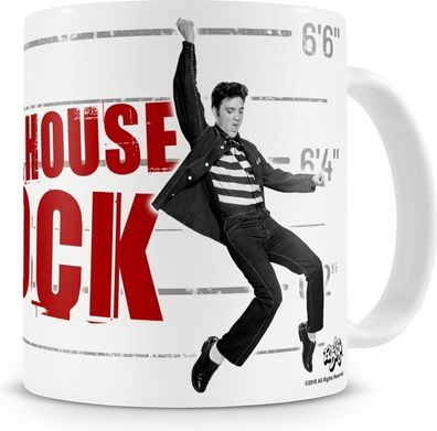 Elvis Presley Jailhouse Rock Coffee Mug Kaffeebecher White