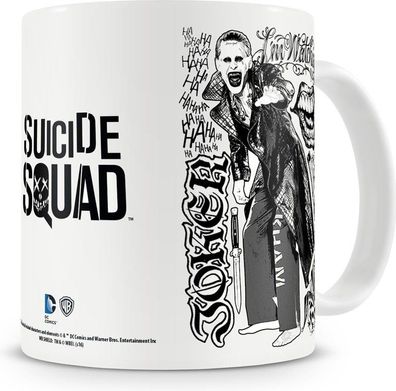 Suicide Squad Joker Coffee Mug Kaffeebecher White