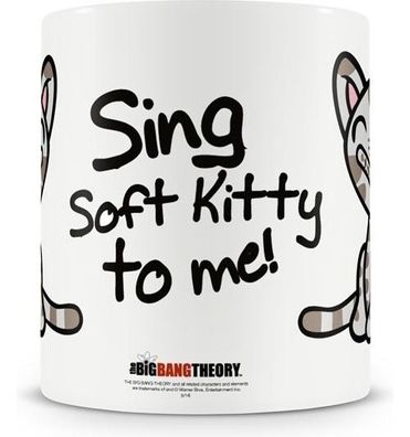 The Big Bang Theory Sing Soft Kitty To Me Coffee Mug Kaffeebecher White