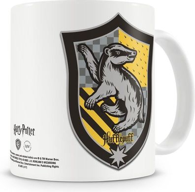 Harry Potter Hufflepuff Coffee Mug Kaffeebecher White