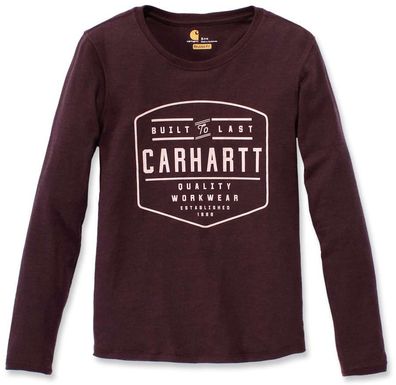 Carhartt Damen T-Shirt Graphic L/ S T-Shirt Fudge Heather