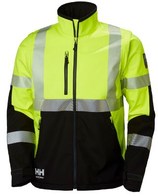 Helly Hansen Jacke 74272 Icu Softshell Jacket 369 EN471 Yellow/ Black