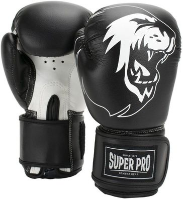 Super Pro Combat Gear Talent Kinder Boxhandschuhe Schwarz/ Weiß
