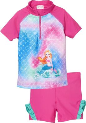 Playshoes Kinder UV-Schutz Bade-Set Meerjungfrau Pink