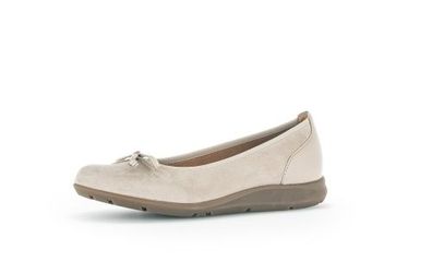 Gabor Shoes Ballerina - Beige Veloursleder