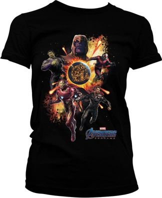The Avengers Endgame Girly Tee Damen T-Shirt Black