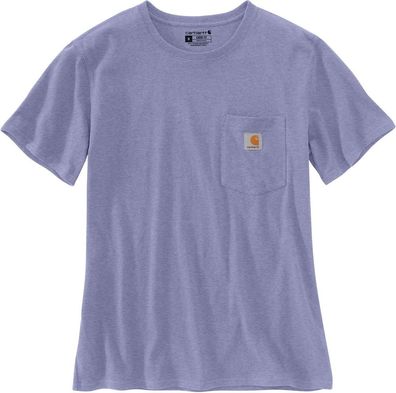 Carhartt Damen Workw Pocket S/ S T-Shirt Soft Lavender Heather