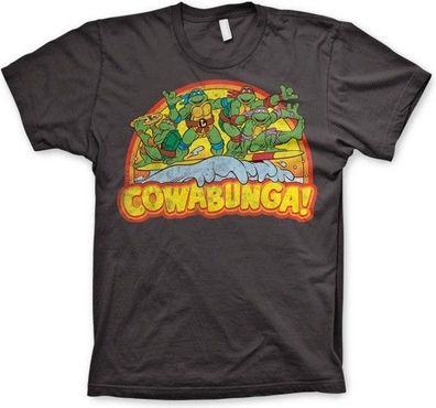 Teenage Mutant Ninja Turtles TMNT Cowabunga T-Shirt Dark-Grey