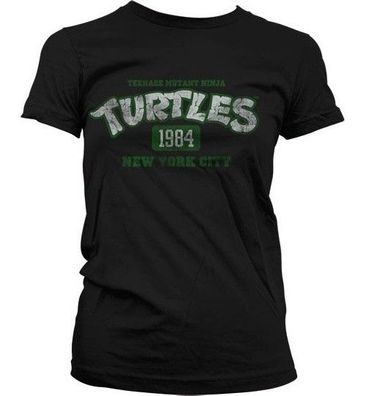 Teenage Mutant Ninja Turtles Turtles NY 1984 Girly T-Shirt Damen Black