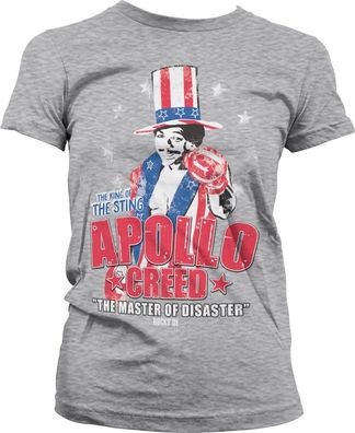 Rocky Apollo Creed Girly Tee Damen T-Shirt Heather-Grey