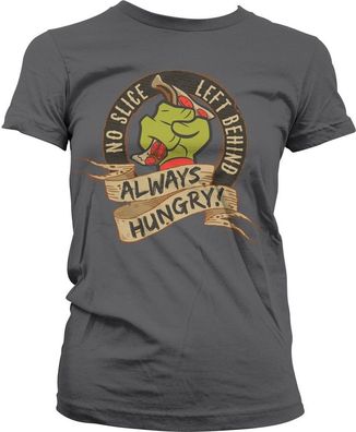 Teenage Mutant Ninja Turtles TMNT No Slice Left Behind Girly Tee Damen T-Shirt Dar...