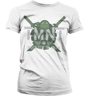 Teenage Mutant Ninja Turtles TMNT Mutated in 1984 Girly Tee Damen T-Shirt White