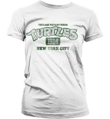 Teenage Mutant Ninja Turtles Turtles NY 1984 Girly T-Shirt Damen White