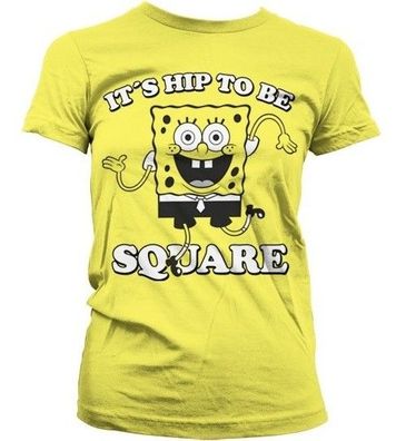 SpongeBob SquarePants Hip To Be Square Girly T-Shirt Damen Yellow