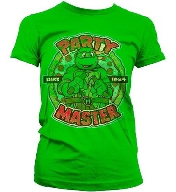 Teenage Mutant Ninja Turtles TMNT Party Master Since 1984 Girly Tee Damen T-Shirt ...