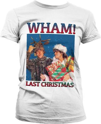 Wham! Last Christmas Girly Tee Damen T-Shirt White