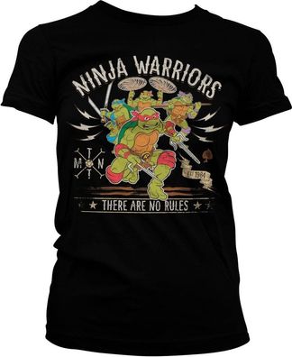 Teenage Mutant Ninja Turtles Ninja Warriors No Rules Girly Tee Damen T-Shirt Black