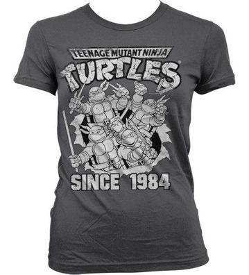 Teenage Mutant Ninja Turtles TMNT Distressed Since 1984 Girly Tee Damen T-Shirt Da...