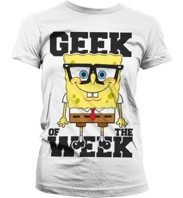SpongeBob SquarePants Geek Of The Week Girly T-Shirt Damen White
