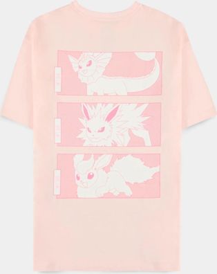 Pokémon - Eeveelutions - Women's Short Sleeved T-shirt Pink