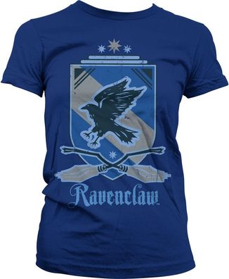Harry Potter Ravenclaw Girly Tee Damen T-Shirt Navy