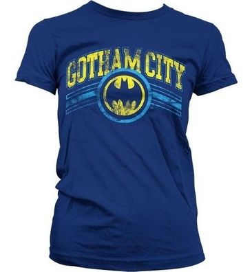 Batman Gotham City Girly T-Shirt Damen Navy