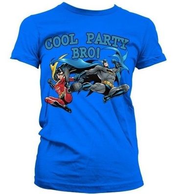 Batman Cool Party Bro! Girly T-Shirt Damen Blue