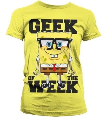 SpongeBob SquarePants Geek Of The Week Girly T-Shirt Damen Yellow