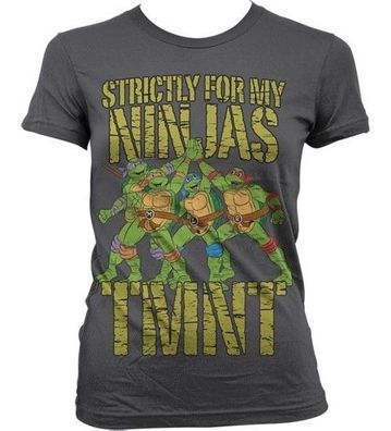 Teenage Mutant Ninja Turtles TMNT Strictly For My Ninjas Girly T-Shirt Damen Dark-...