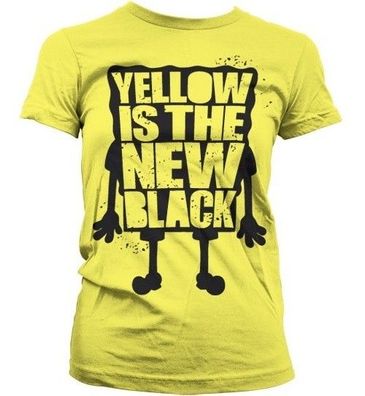 SpongeBob SquarePants Yellow Is The New Black Girly T-Shirt Damen Yellow