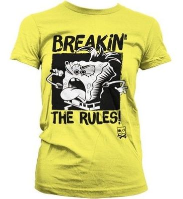 SpongeBob SquarePants Breakin' The Rules Girly T-Shirt Damen Yellow