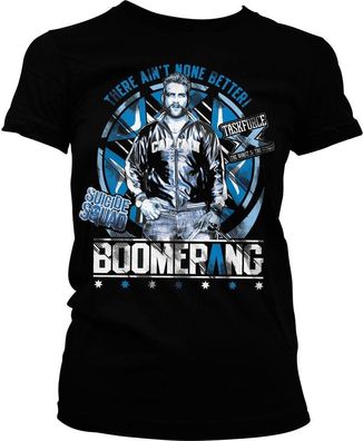 Suicide Squad Boomerang Girly Tee Damen T-Shirt Black