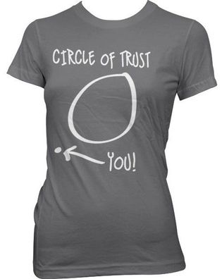 Hybris Circle Of Trust Girly Tee Damen T-Shirt Dark-Grey