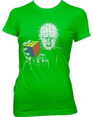 Hybris Piinhead With Rubriks Cube Girly Tee Damen T-Shirt Green