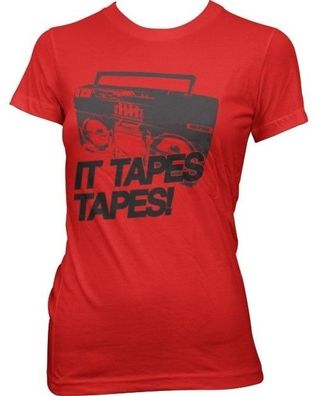 Hybris It Tapes Tapes Girly Tee Damen T-Shirt Red